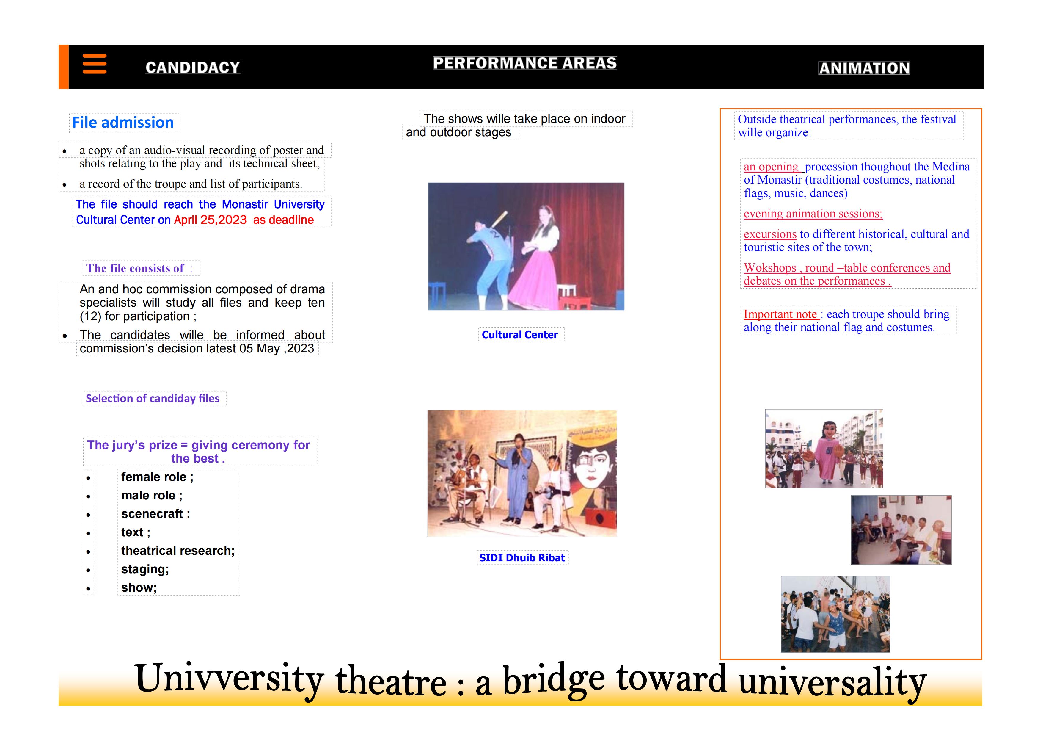 Nineteenth Session of the Monastir University Theater Festival(图2)